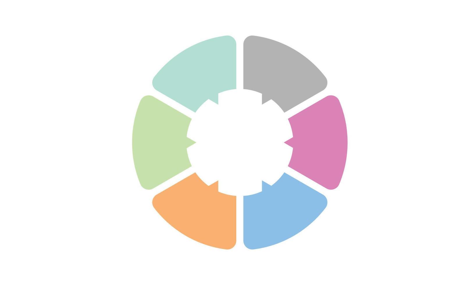 círculo de negocios iconos de infografía de línea de tiempo diseñados para plantilla de fondo abstracto elemento de hito diagrama moderno tecnología de proceso gráfico de presentación de datos de marketing digital vector