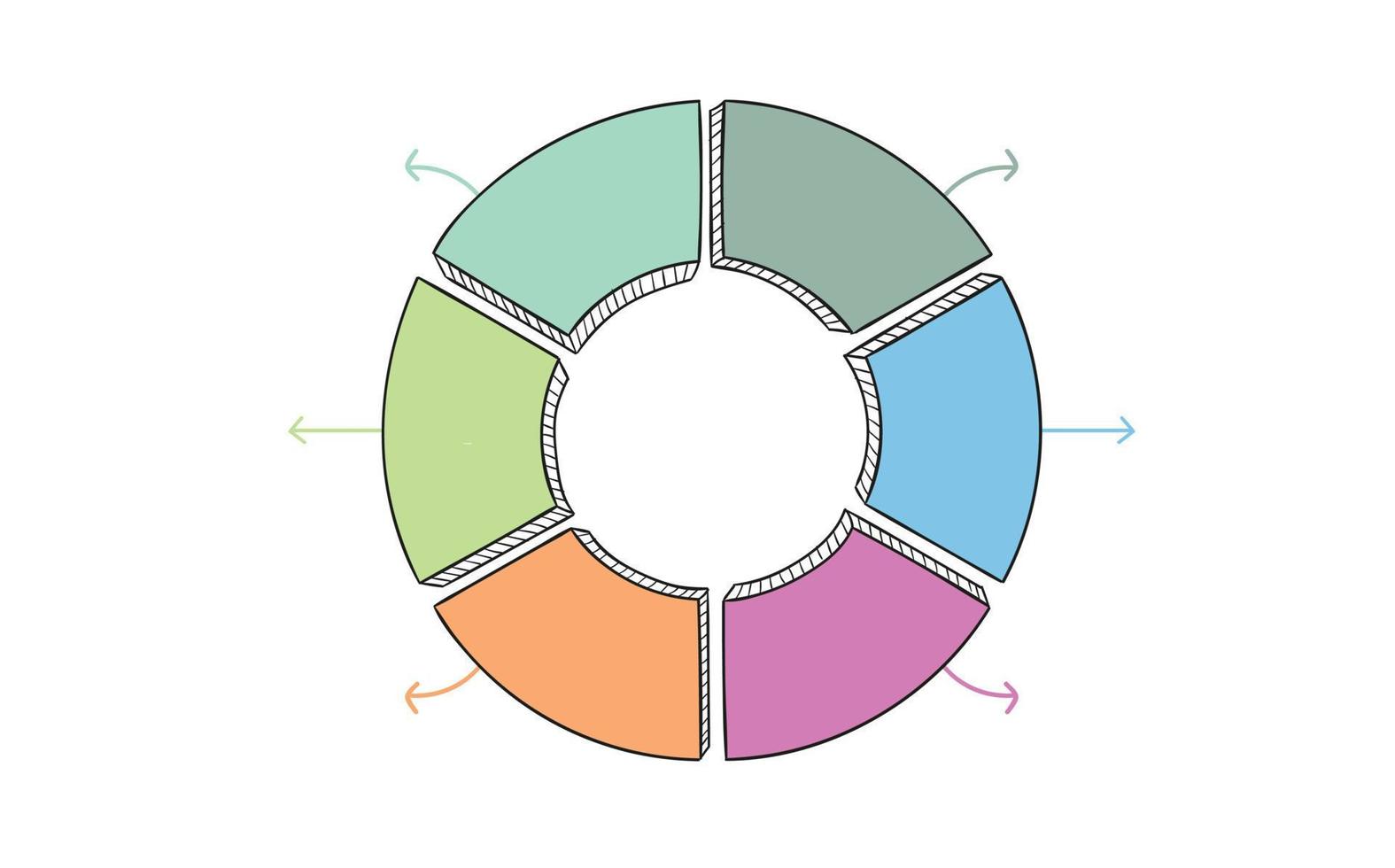 círculo de negocios iconos de infografía de línea de tiempo diseñados para plantilla de fondo abstracto elemento de hito diagrama moderno tecnología de proceso gráfico de presentación de datos de marketing digital vector