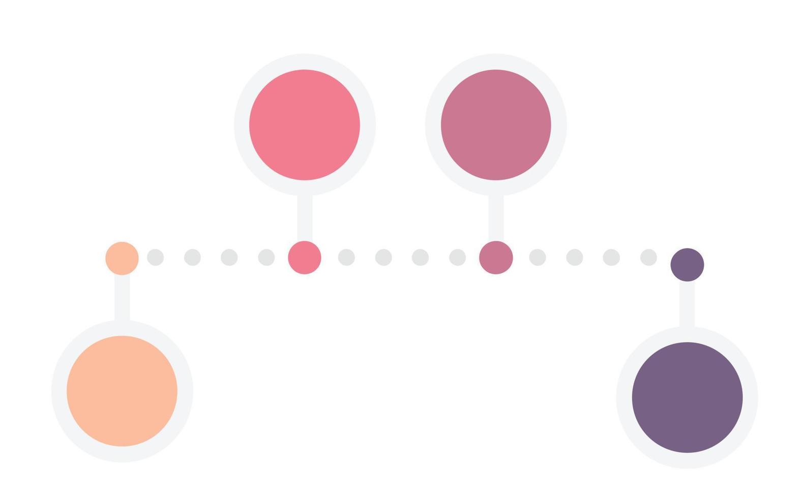 círculo de negocios iconos de infografía de línea de tiempo diseñados para plantilla de fondo abstracto elemento de hito diagrama moderno tecnología de proceso gráfico de presentación de datos de marketing digital vector