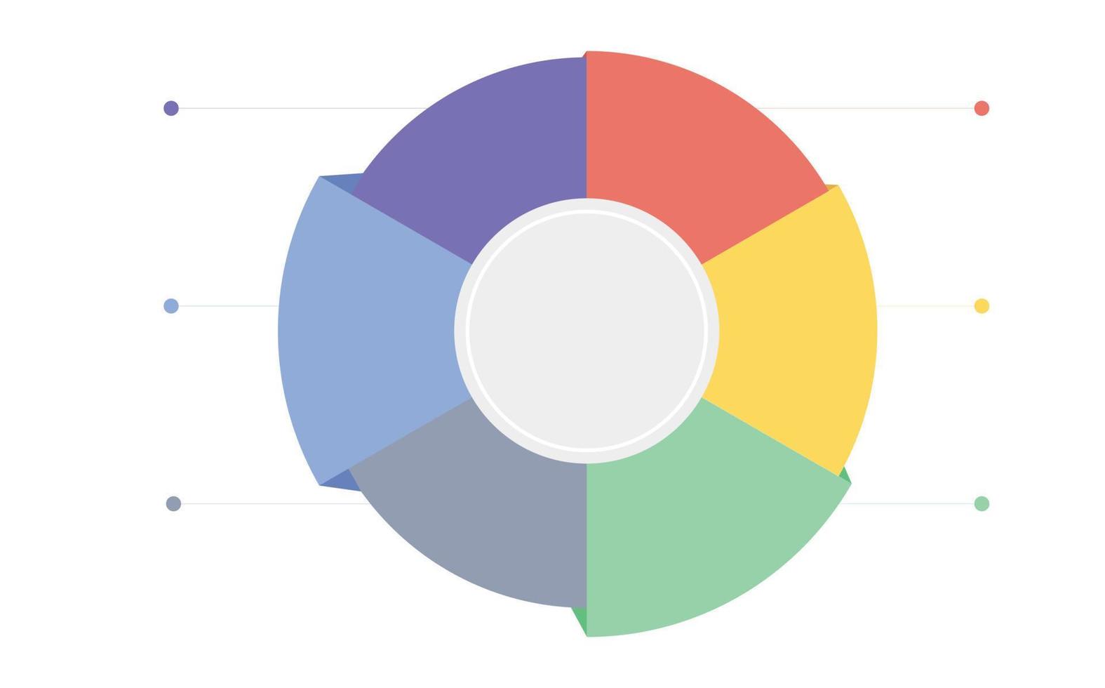 círculo de negocios iconos de infografía de línea de tiempo diseñados para plantilla de fondo abstracto elemento de hito diagrama moderno tecnología de proceso gráfico de presentación de datos de marketing digital vector