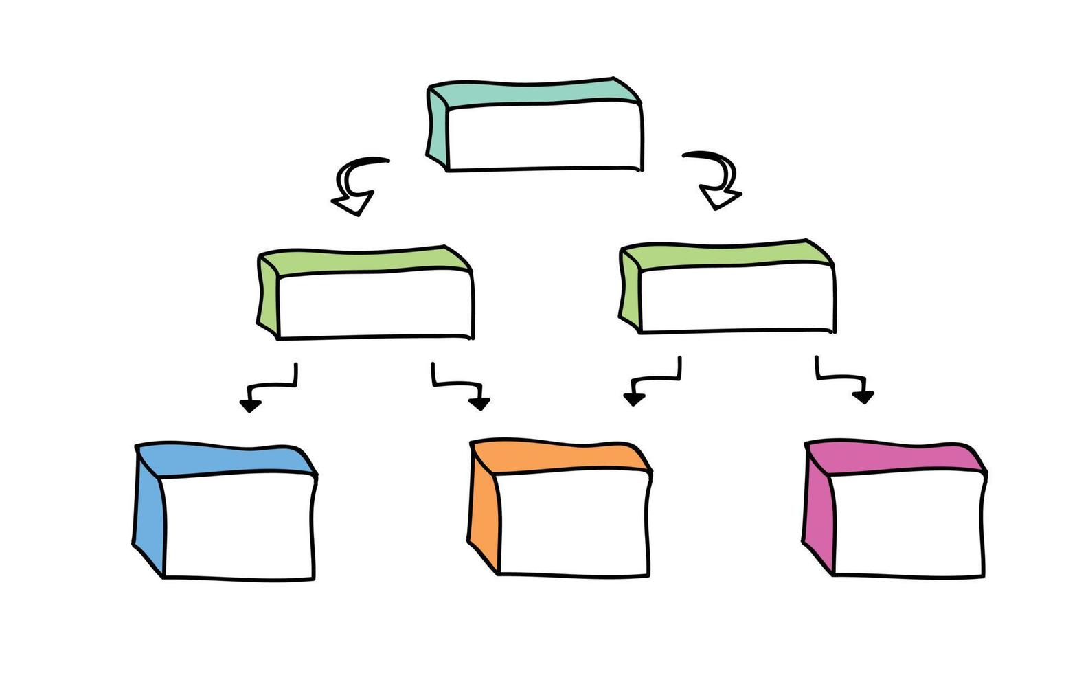 Flowchart diagram. Workflow flow charts, business structural infographics chart and flowing diagrams isolated vector set. Business hierarchy structure, diagram and flowchart organizational