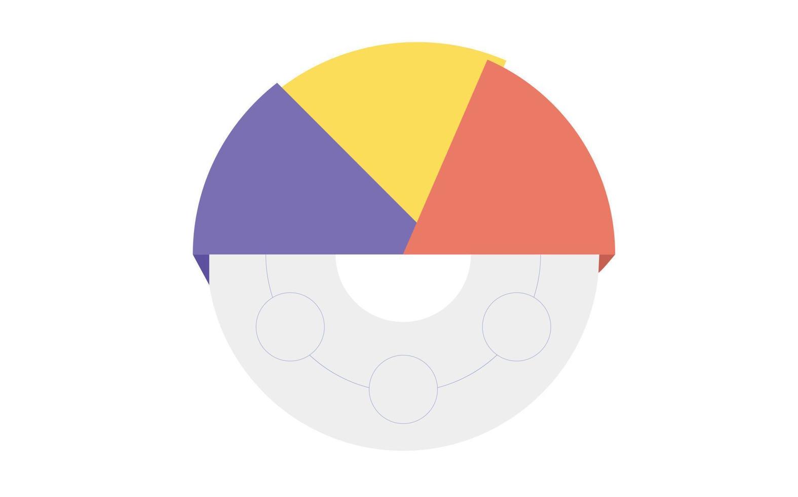 círculo de negocios iconos de infografía de línea de tiempo diseñados para plantilla de fondo abstracto elemento de hito diagrama moderno tecnología de proceso gráfico de presentación de datos de marketing digital vector