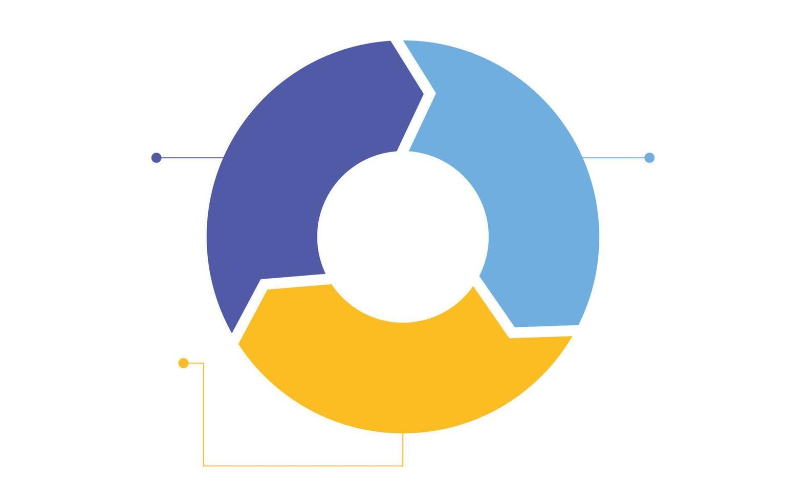 círculo de negocios iconos de infografía de línea de tiempo diseñados para plantilla de fondo abstracto elemento de hito diagrama moderno tecnología de proceso gráfico de presentación de datos de marketing digital vector