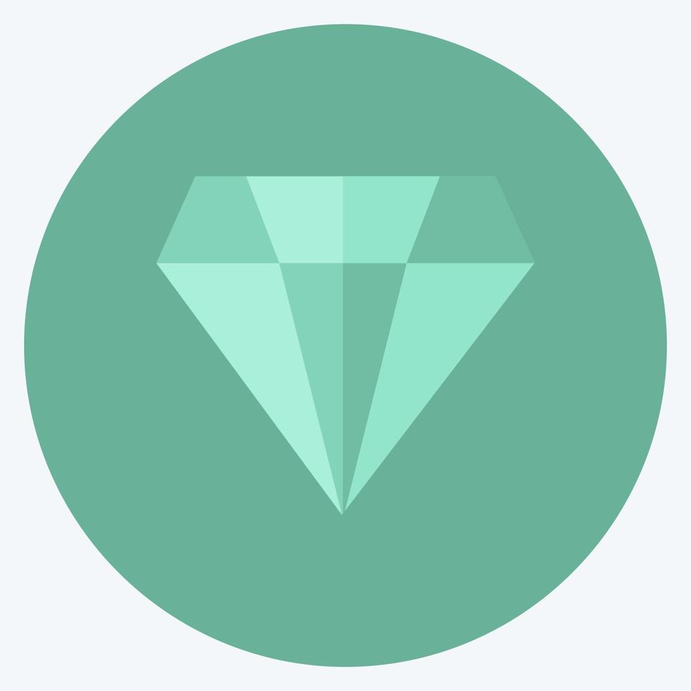 icono de diamante. adecuado para el símbolo de negocios. estilo plano diseño simple editable. vector de plantilla de diseño. ilustración de símbolo simple