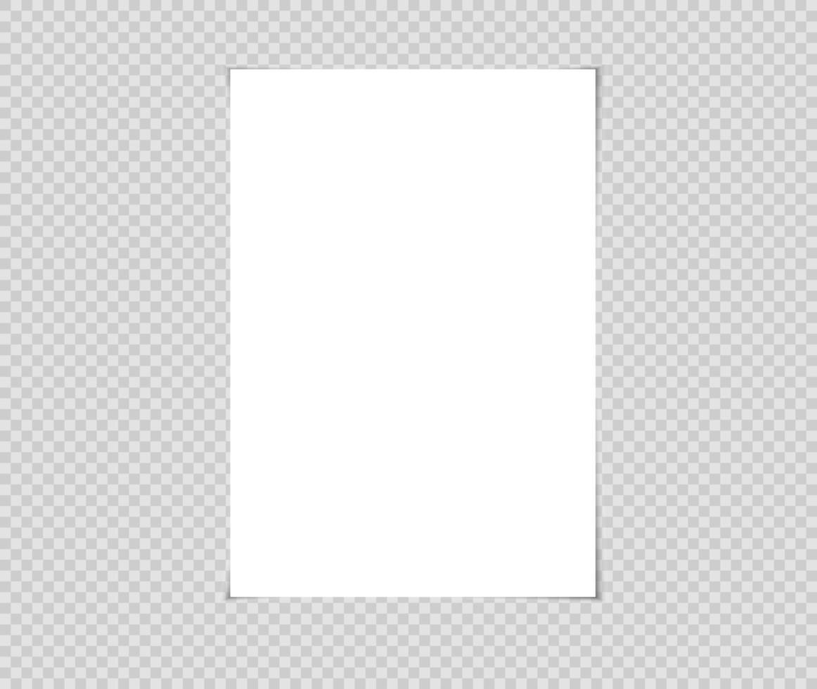 Blank white paper, empty paper background vector