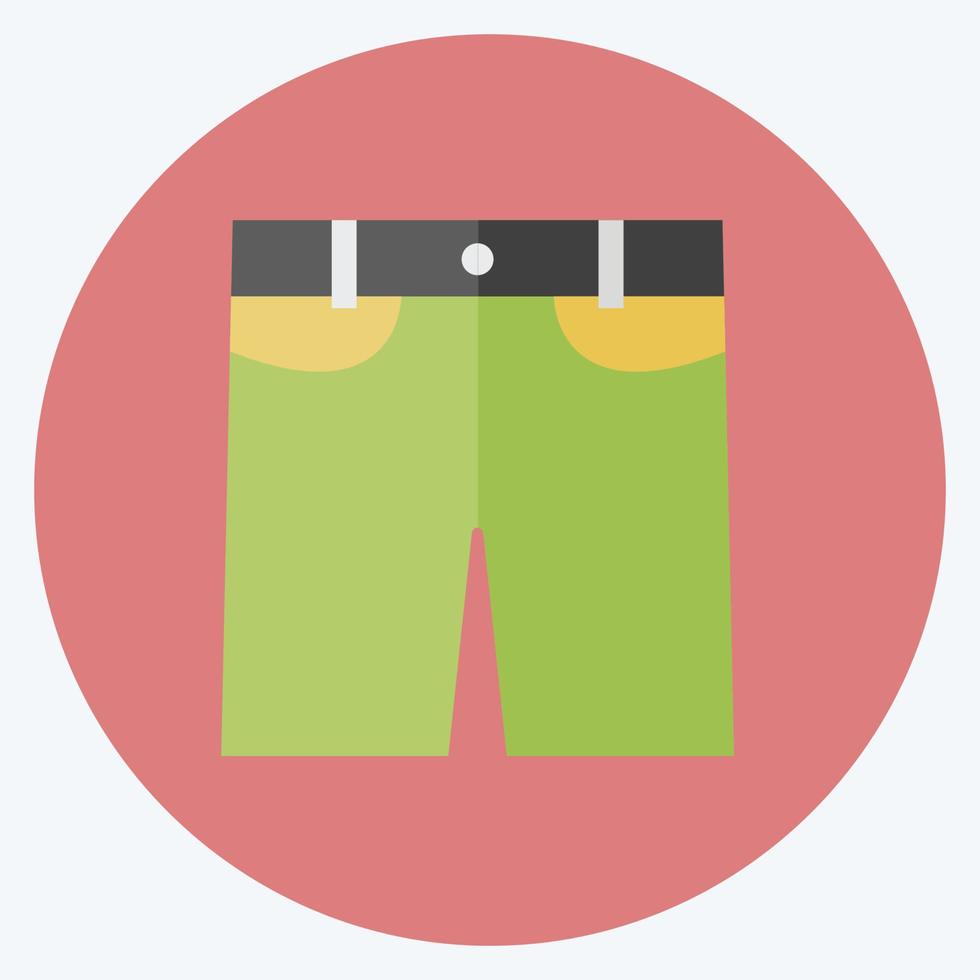 pantalones cortos icono. adecuado para el símbolo de accesorios masculinos. vector