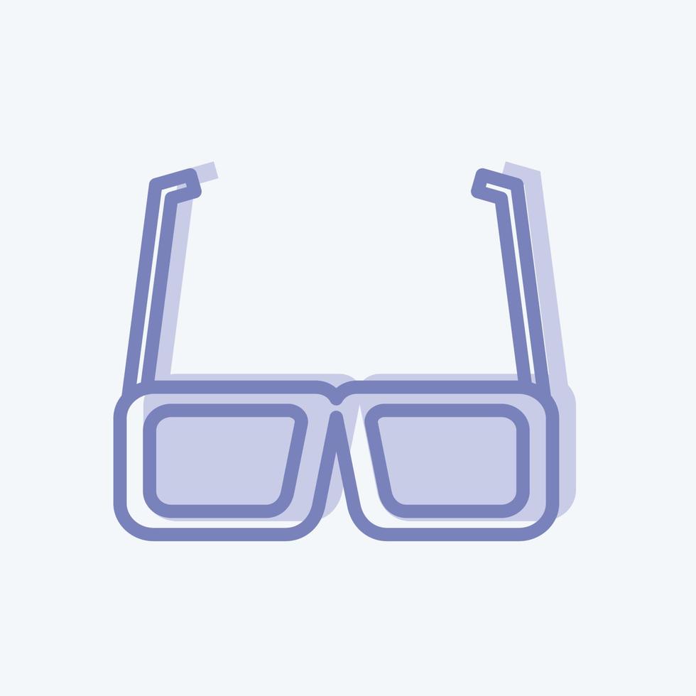 Icon Glasses. suitable for party symbol. vector