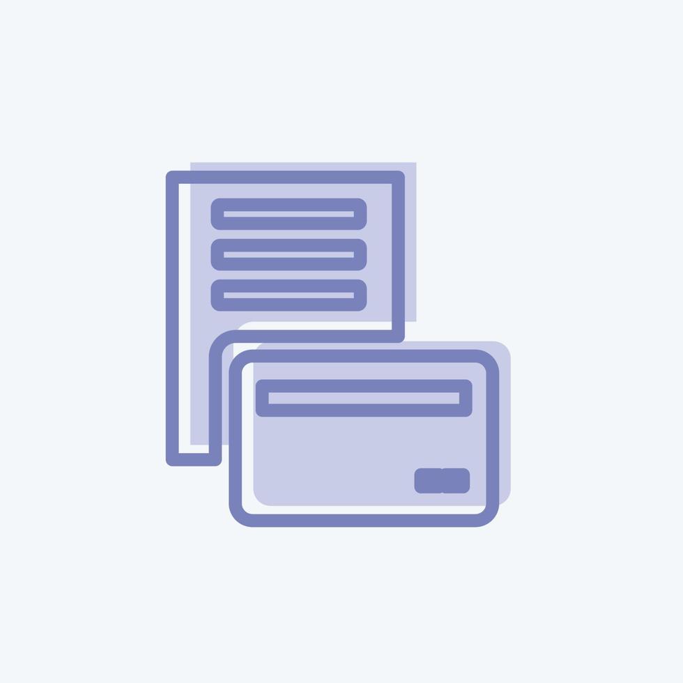 Icon Pay via Card. suitable for Education symbol vector