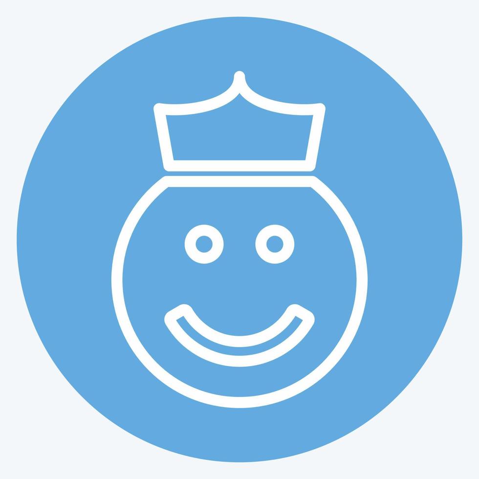 Icon Emoticon Angel. suitable for Emoticon symbol vector