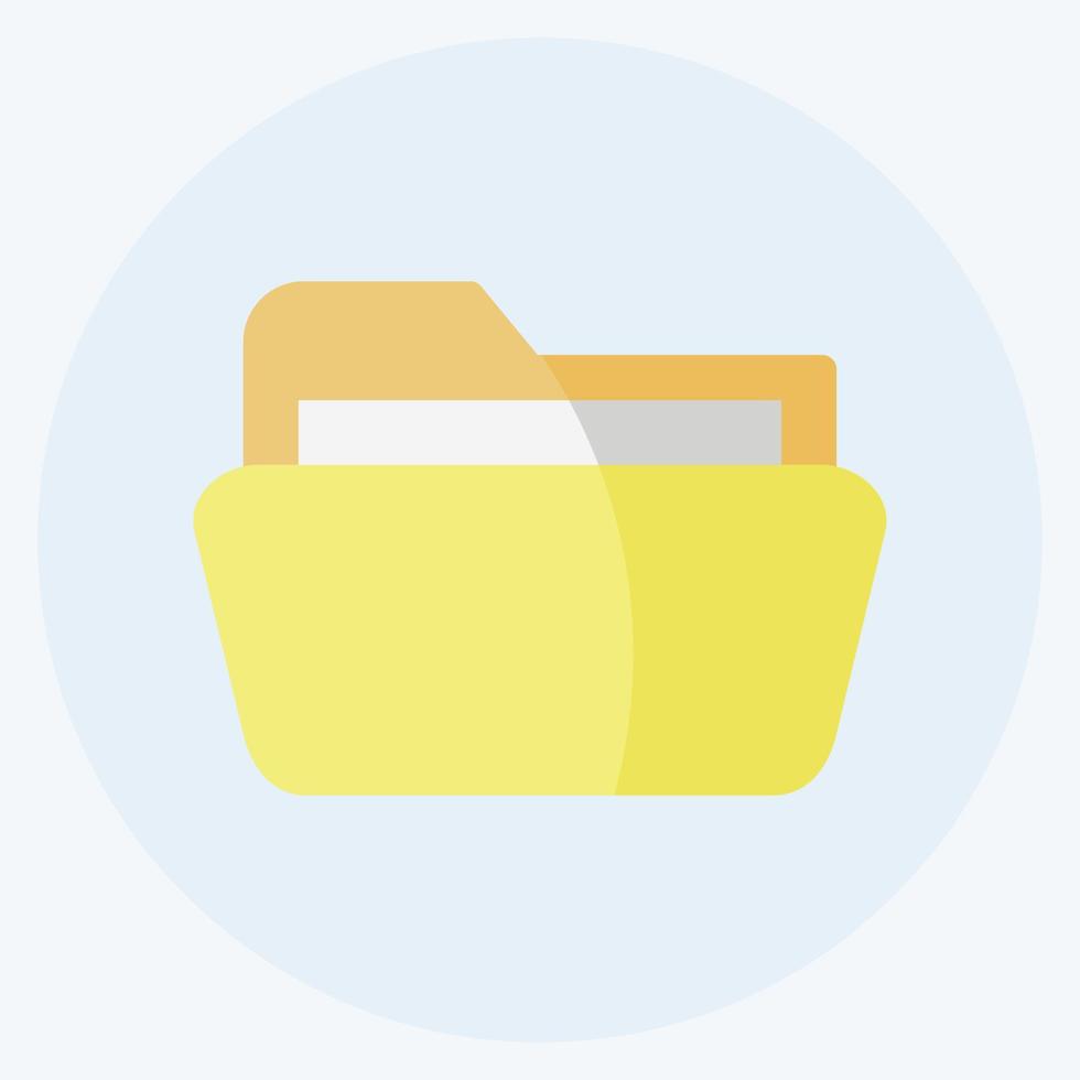 Icon Folder 2. suitable for Web Interface symbol vector