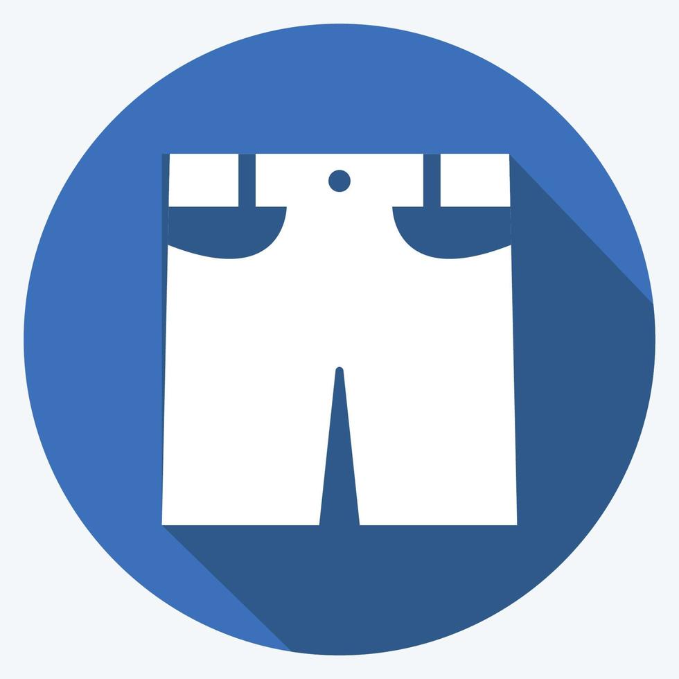 pantalones cortos icono. adecuado para el símbolo de los accesorios de los hombres vector
