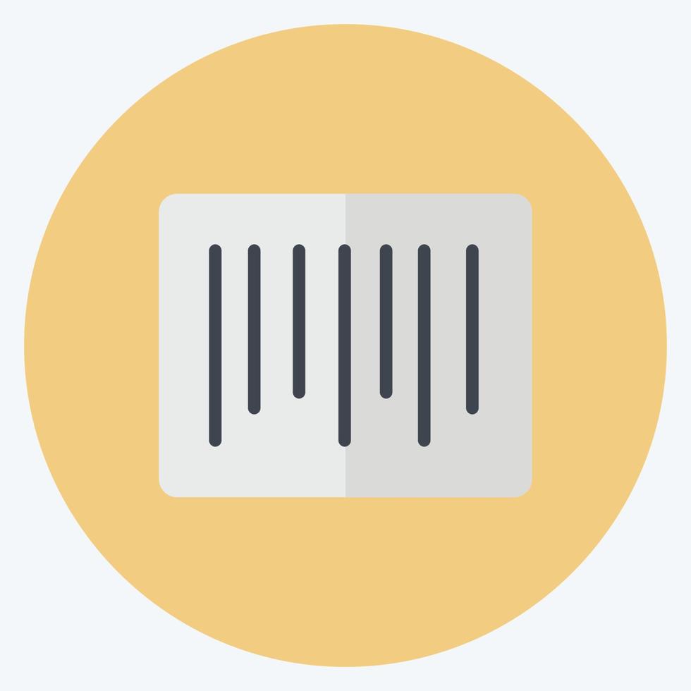 Icon Barcode. suitable for Business symbol. flat style. simple design editable. design template vector. simple symbol illustration vector