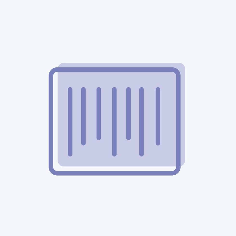 Icon Barcode. suitable for Business symbol. two tone style. simple design editable. design template vector. simple symbol illustration vector