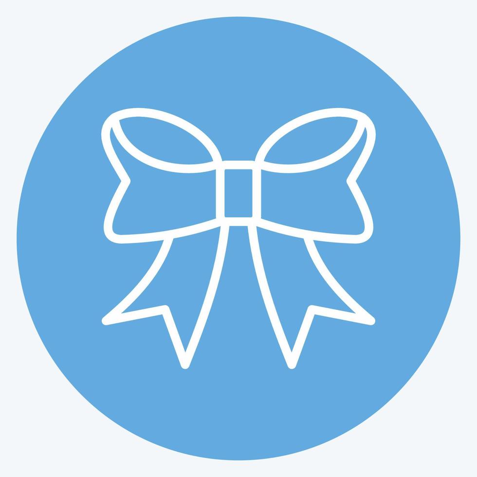 Icon Bowknot. suitable for Business symbol. blue eyes style. simple design editable. design template vector. simple symbol illustration vector