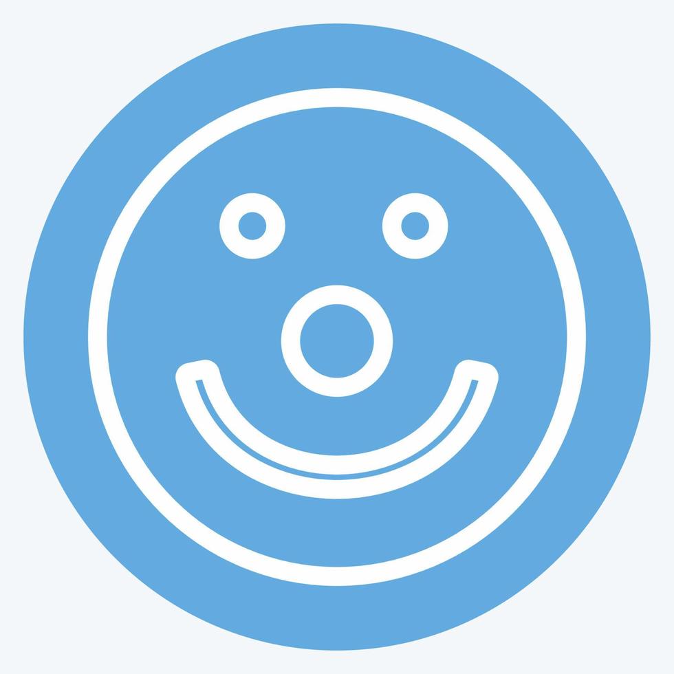 Icon Emoticon Clown. suitable for Emoticon symbol vector