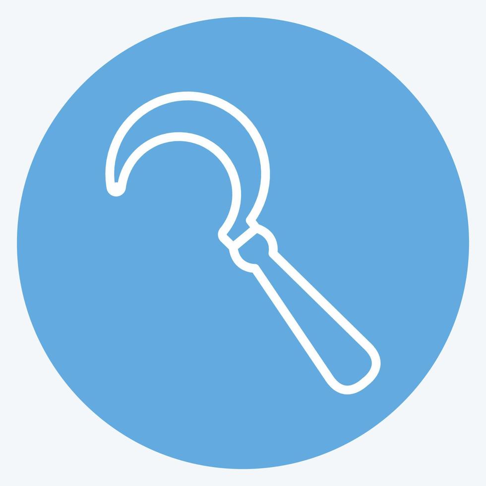Icon Sickle. suitable for Garden symbol vector