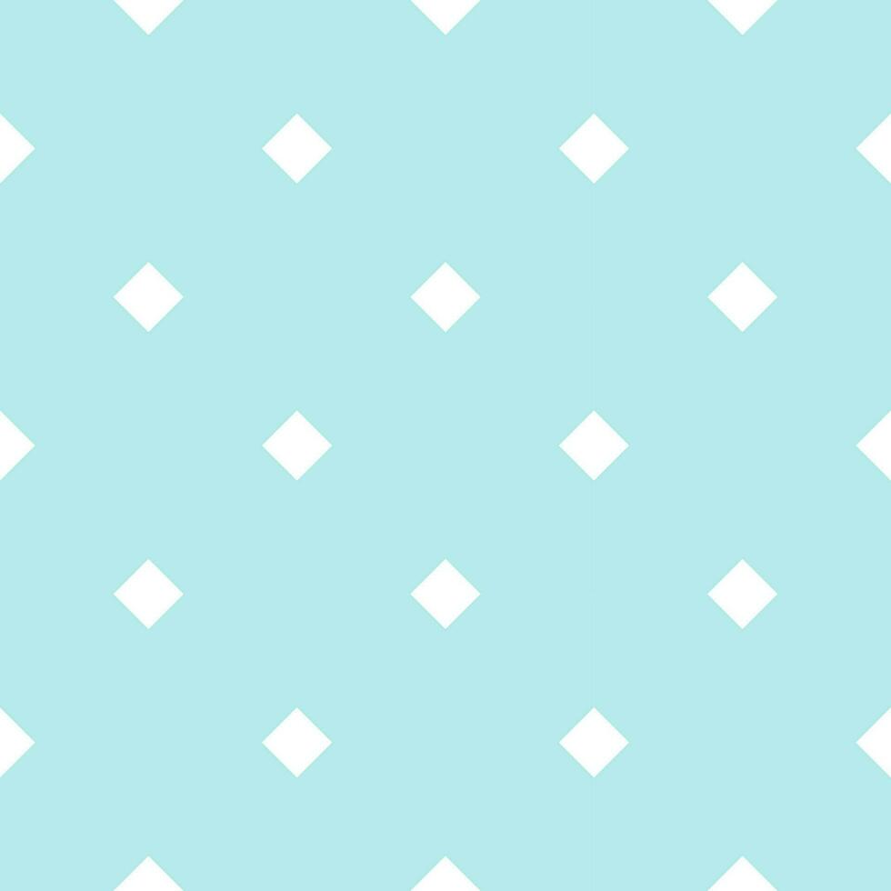 Seamless background with small white squares pattern on a blue background. vector