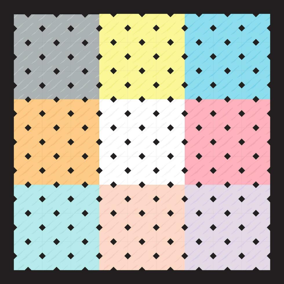 Bundle Background Seamless Small Square Pattern Marble Tiles vector