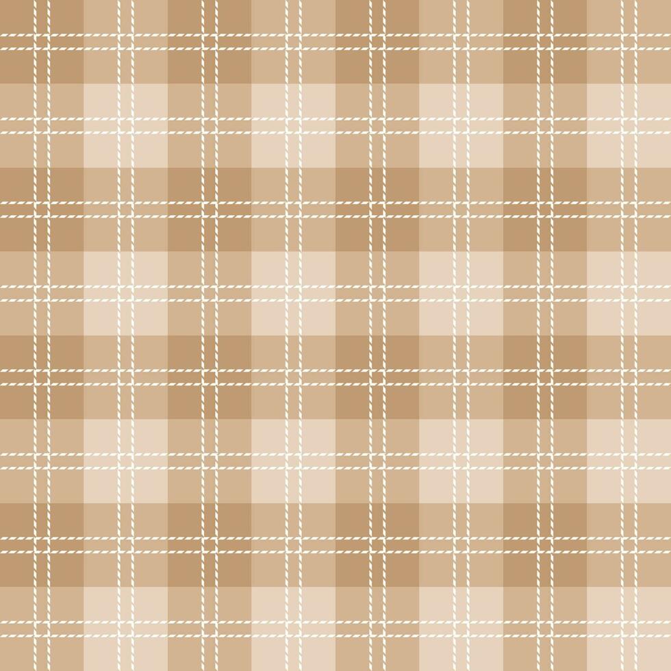 patrón de tela escocesa transparente de fondo marrón vector