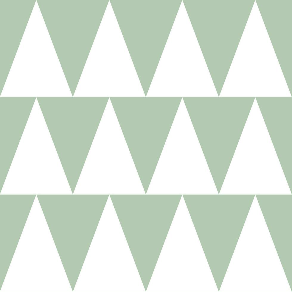light green white triangle geometric pattern seamless background vector