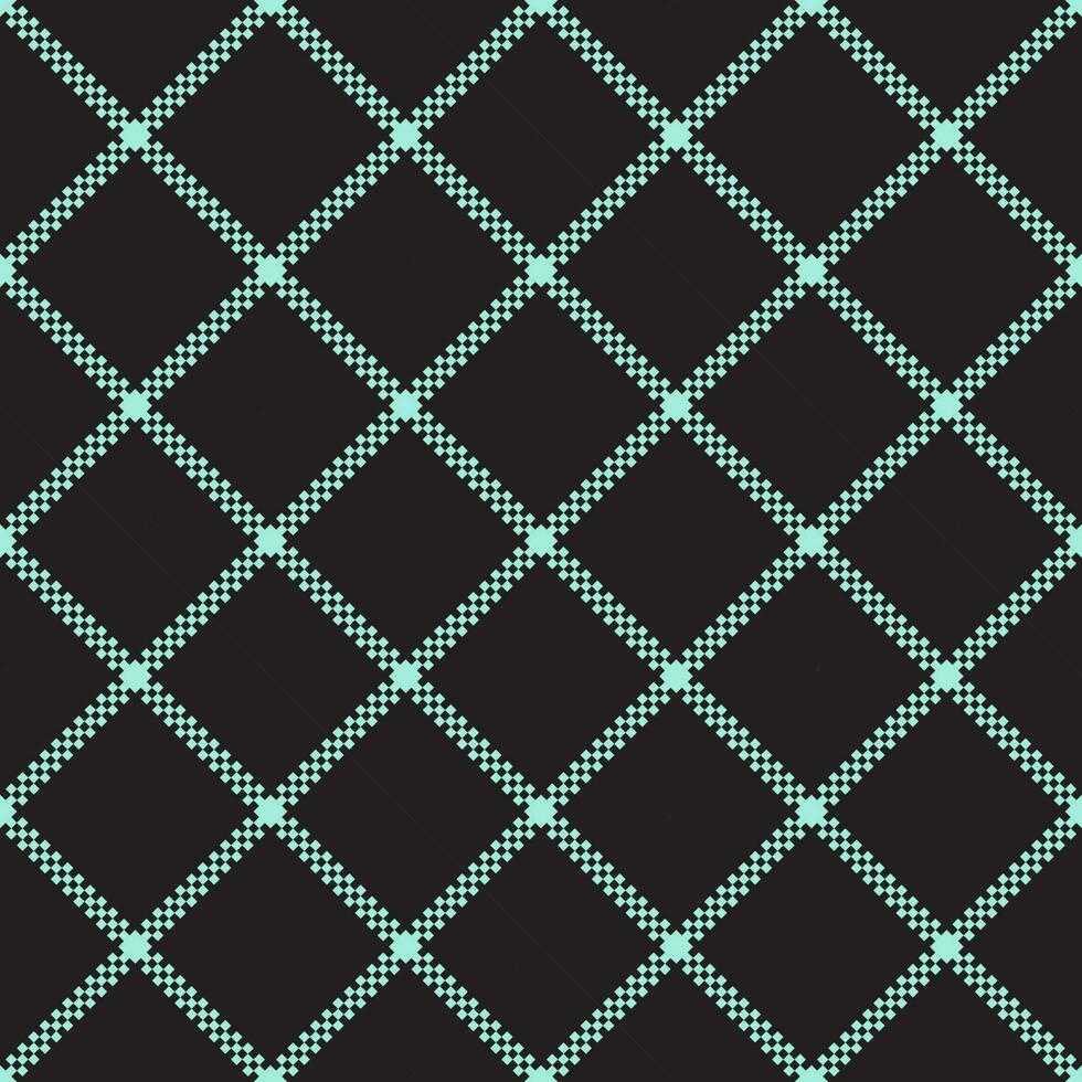 Seamless background with small polygonal stripes merging in blue lines on a black background. vector