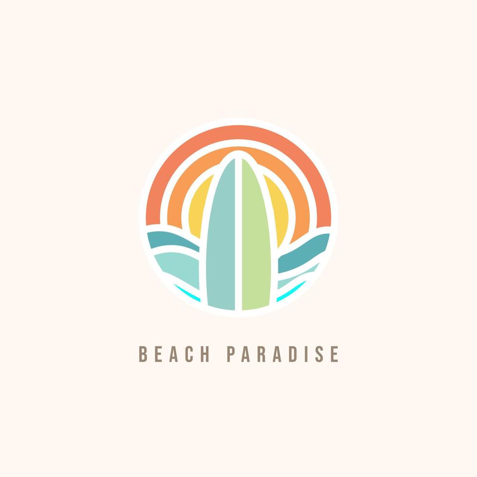 Beach logo design inspiration. - Vector. vector