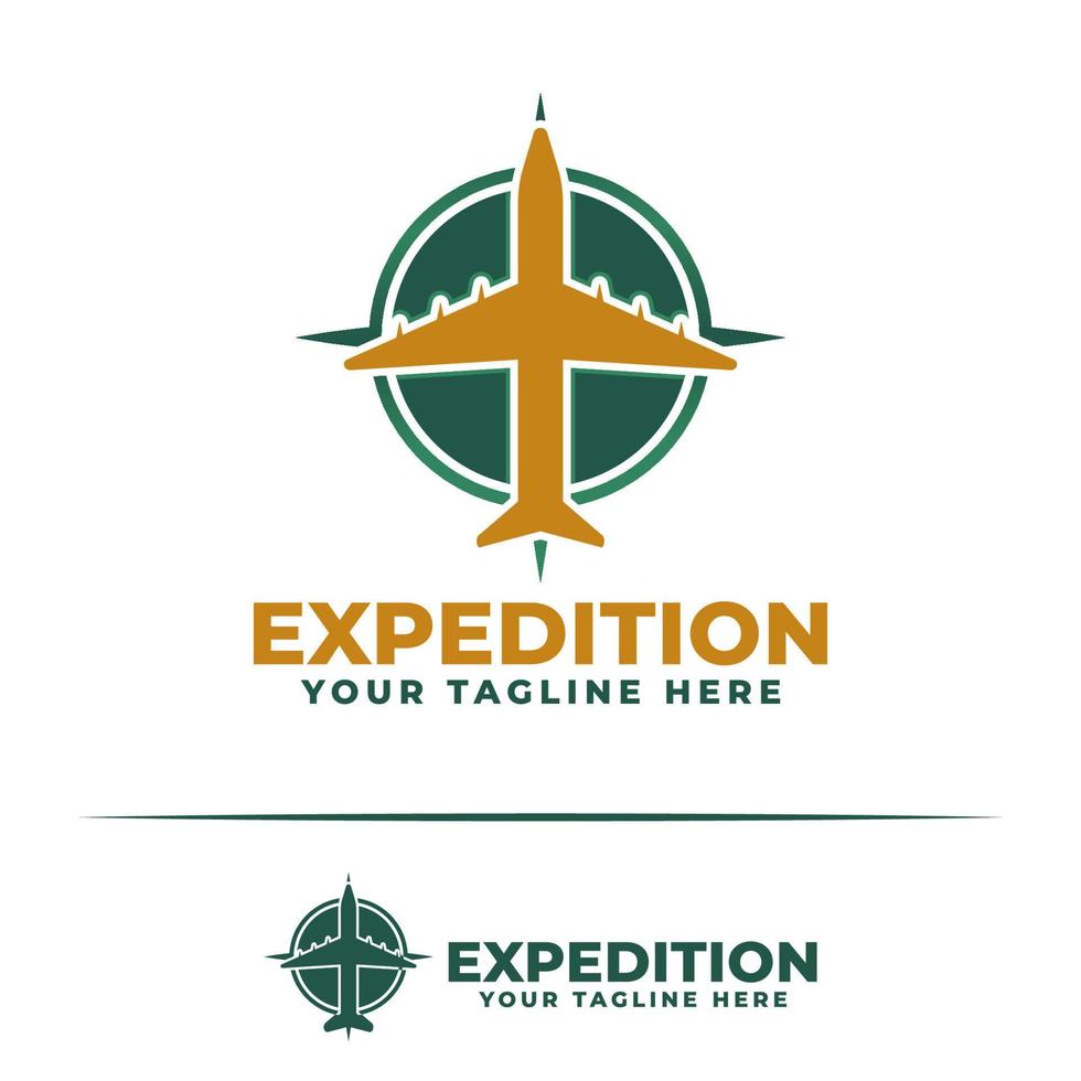 Creative logo design for expedition, expedition logo design template vector