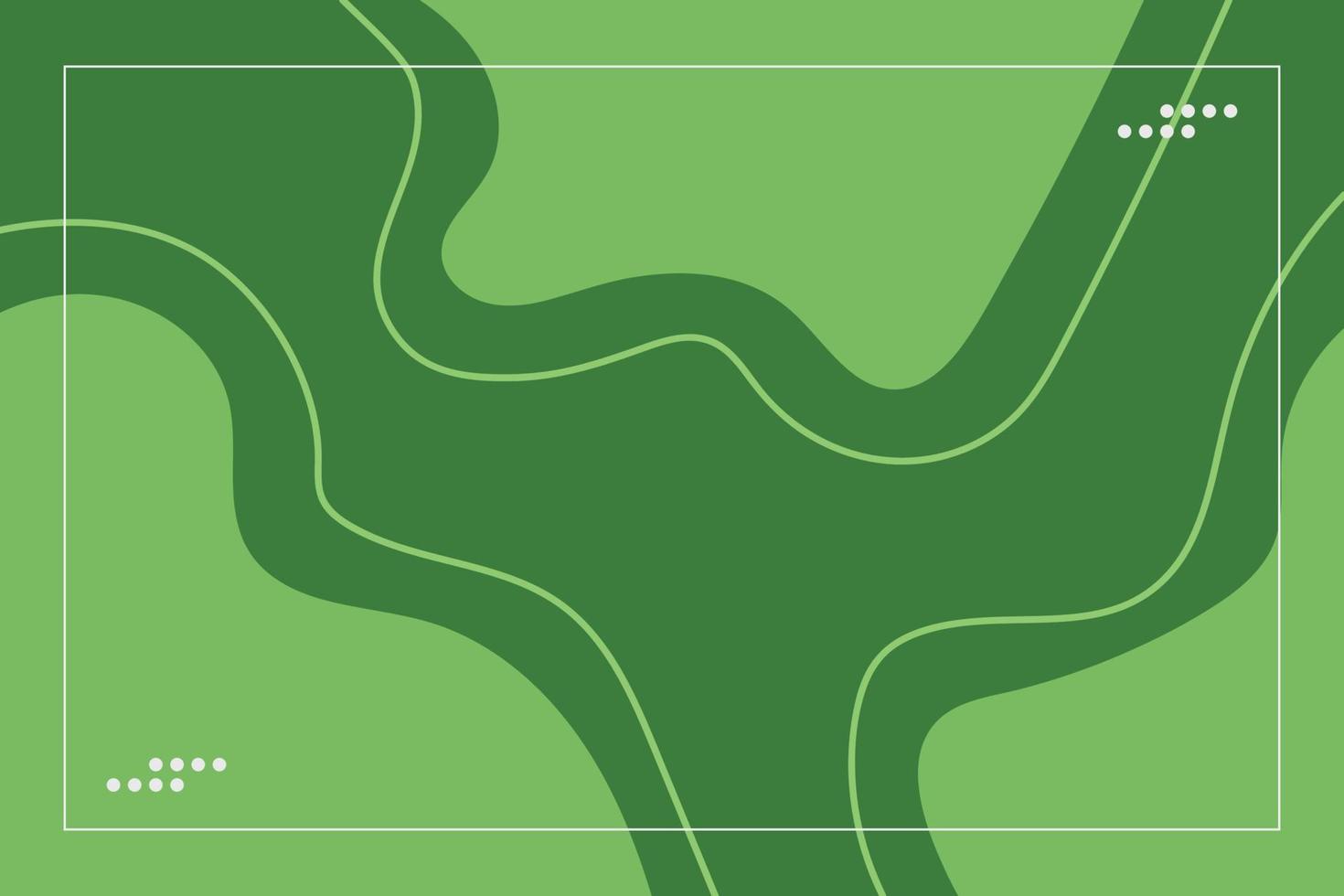 diseño plano abstracto con fondo verde vector