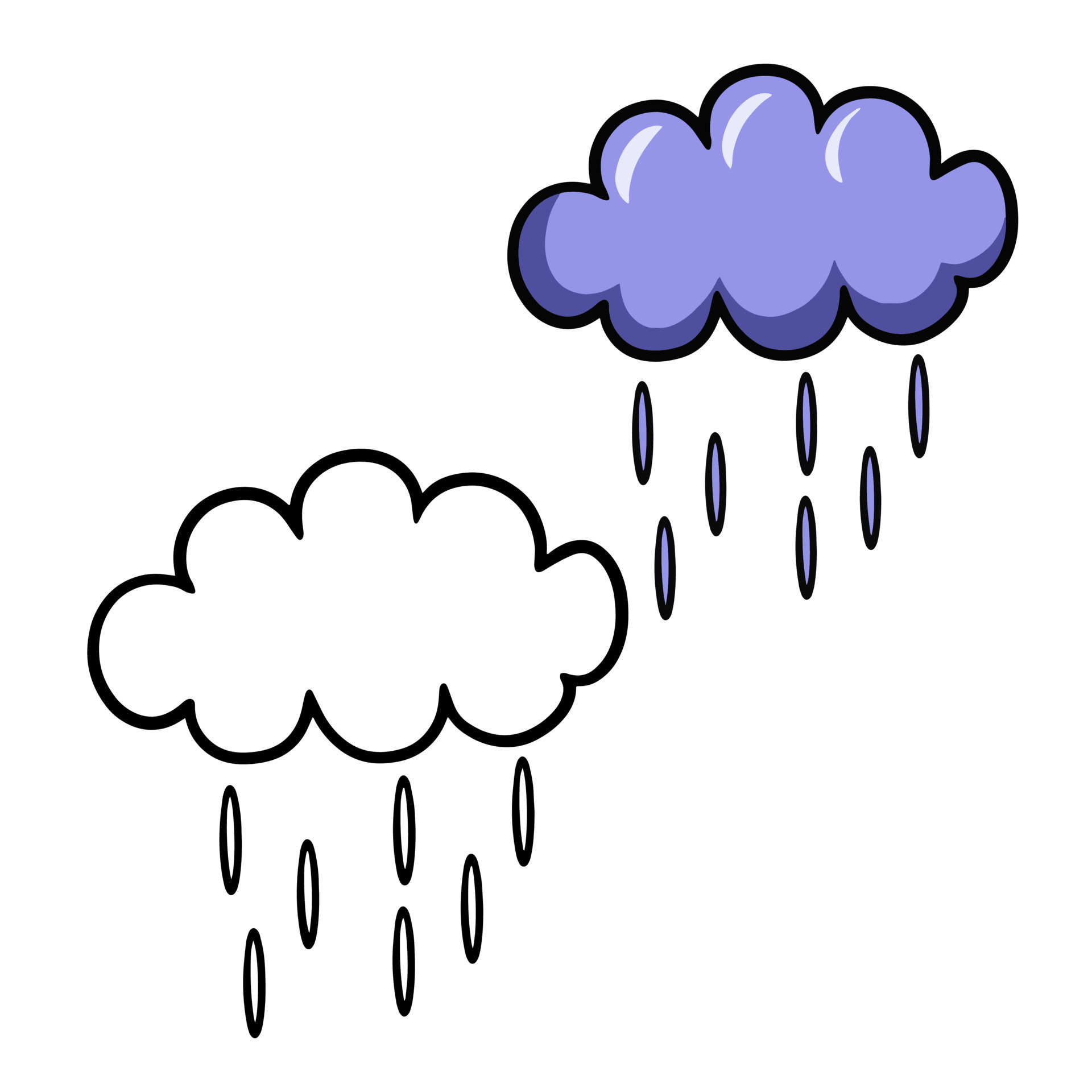Chibi Raindrop Coloring Page For Children Outline Sketch Drawing Vector,  Puddle Drawing, Puddle Outline, Puddle Sketch PNG and Vector with  Transparent Background for Free Download