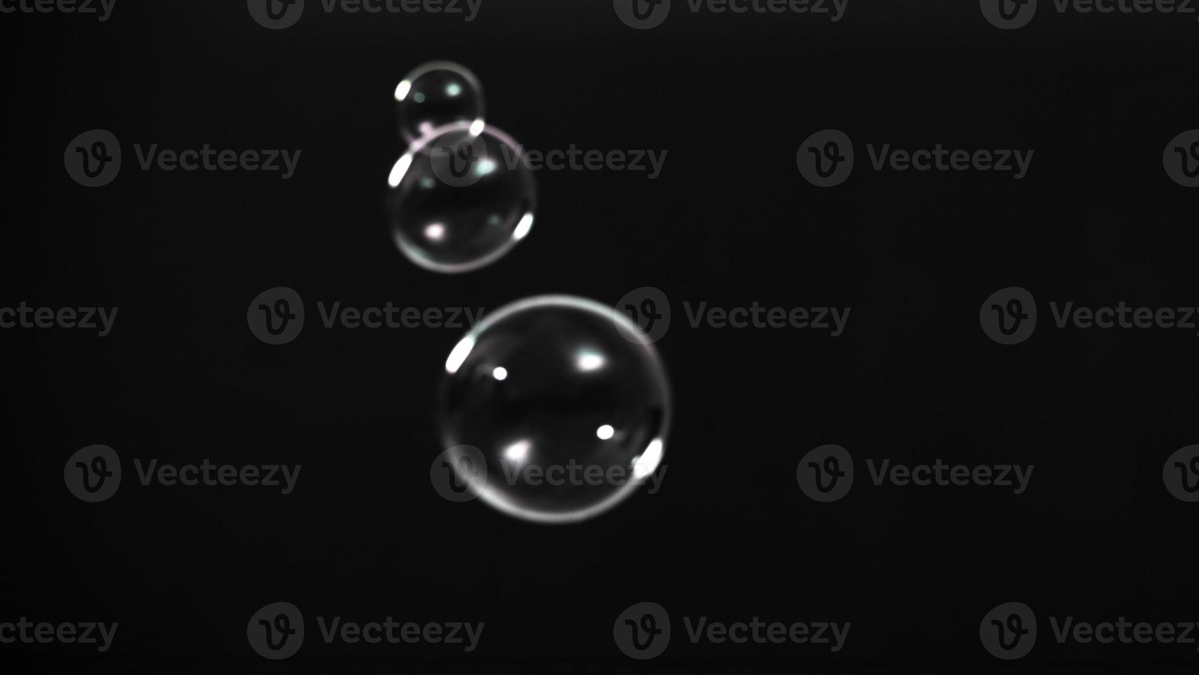 Soap bubble drop or Shampoo bubbles floating like flying in the air photo