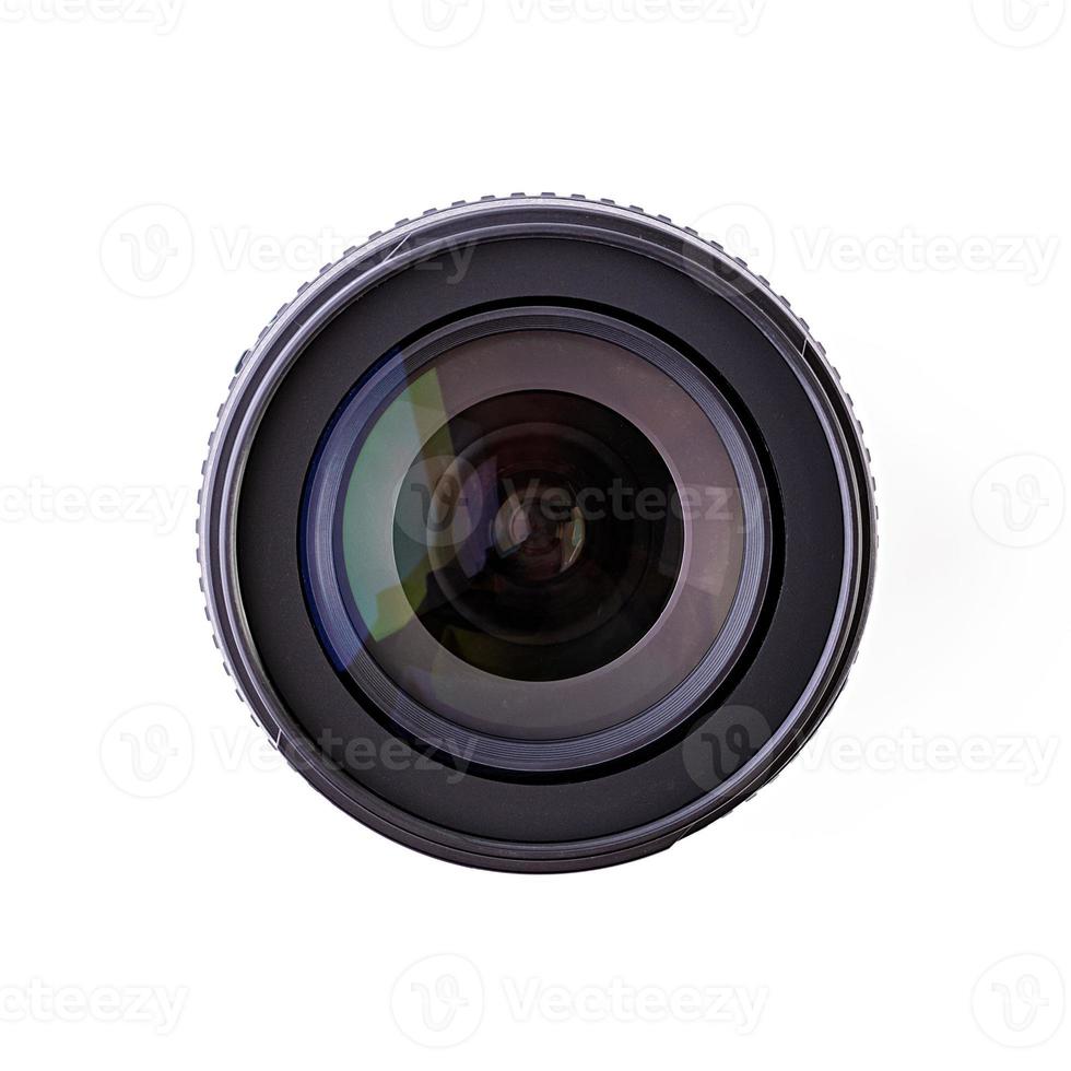 Camera lens isolated on a white background photo