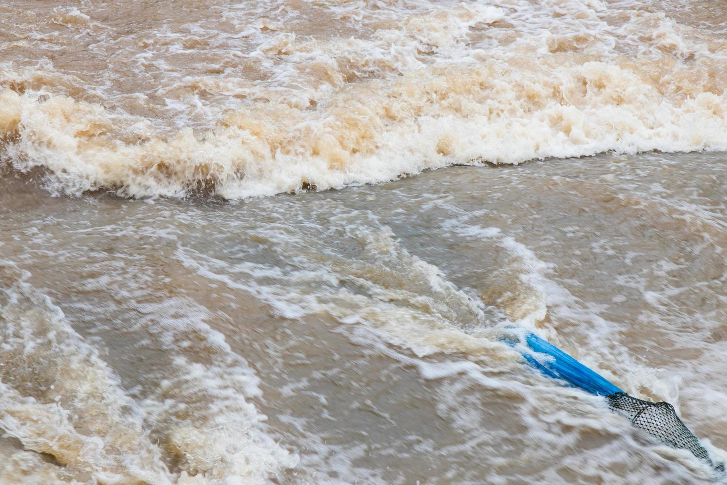 Nylon fishing nets and water tributaries. photo