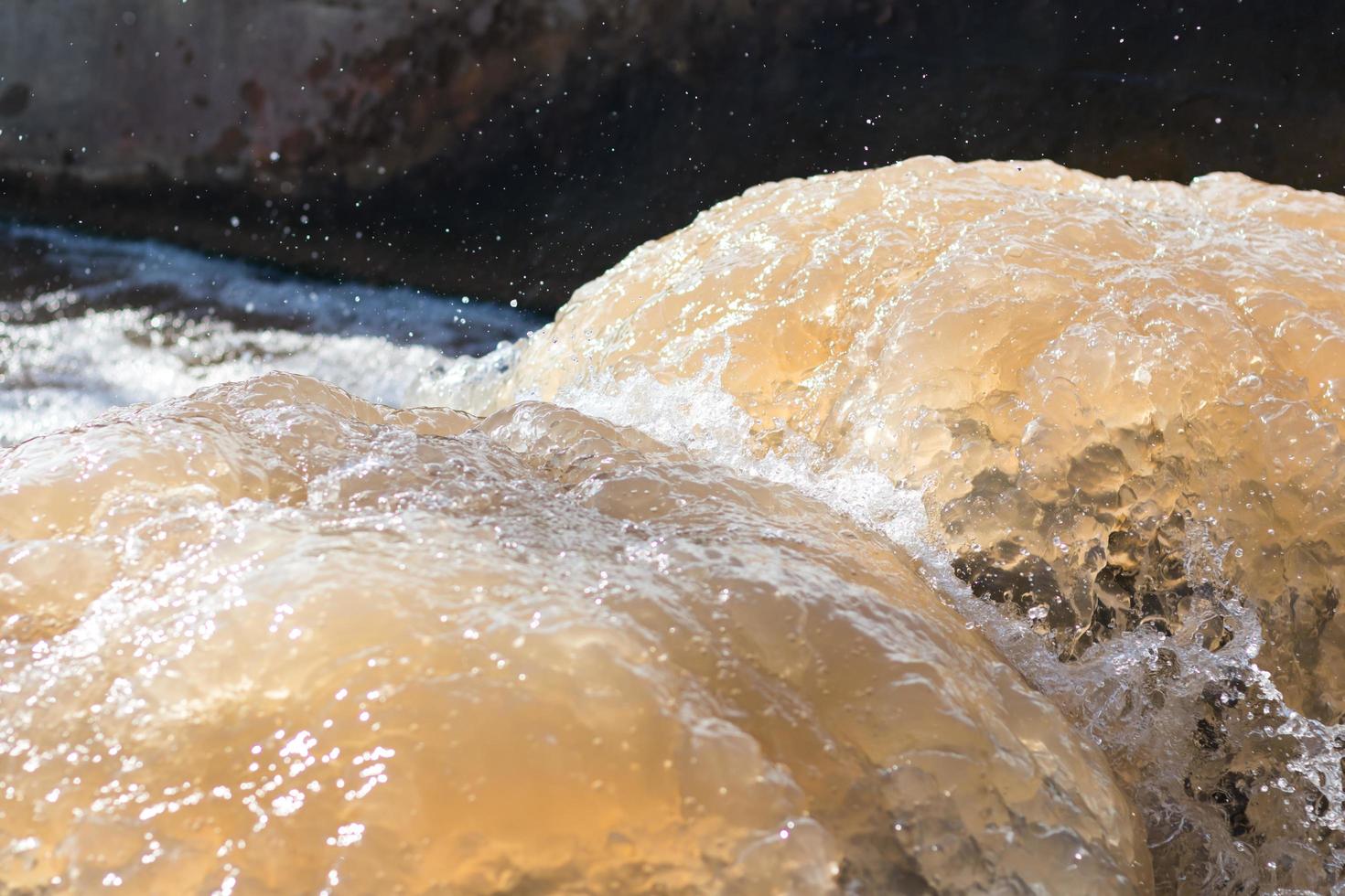 Stop overflow flooded sewerage. photo