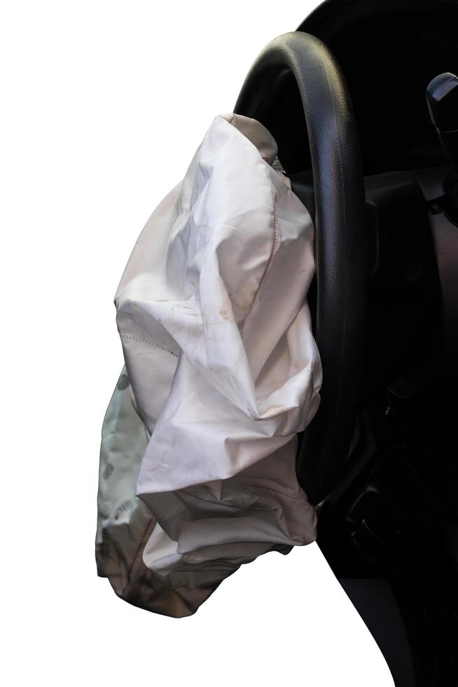Airbag with accident. photo