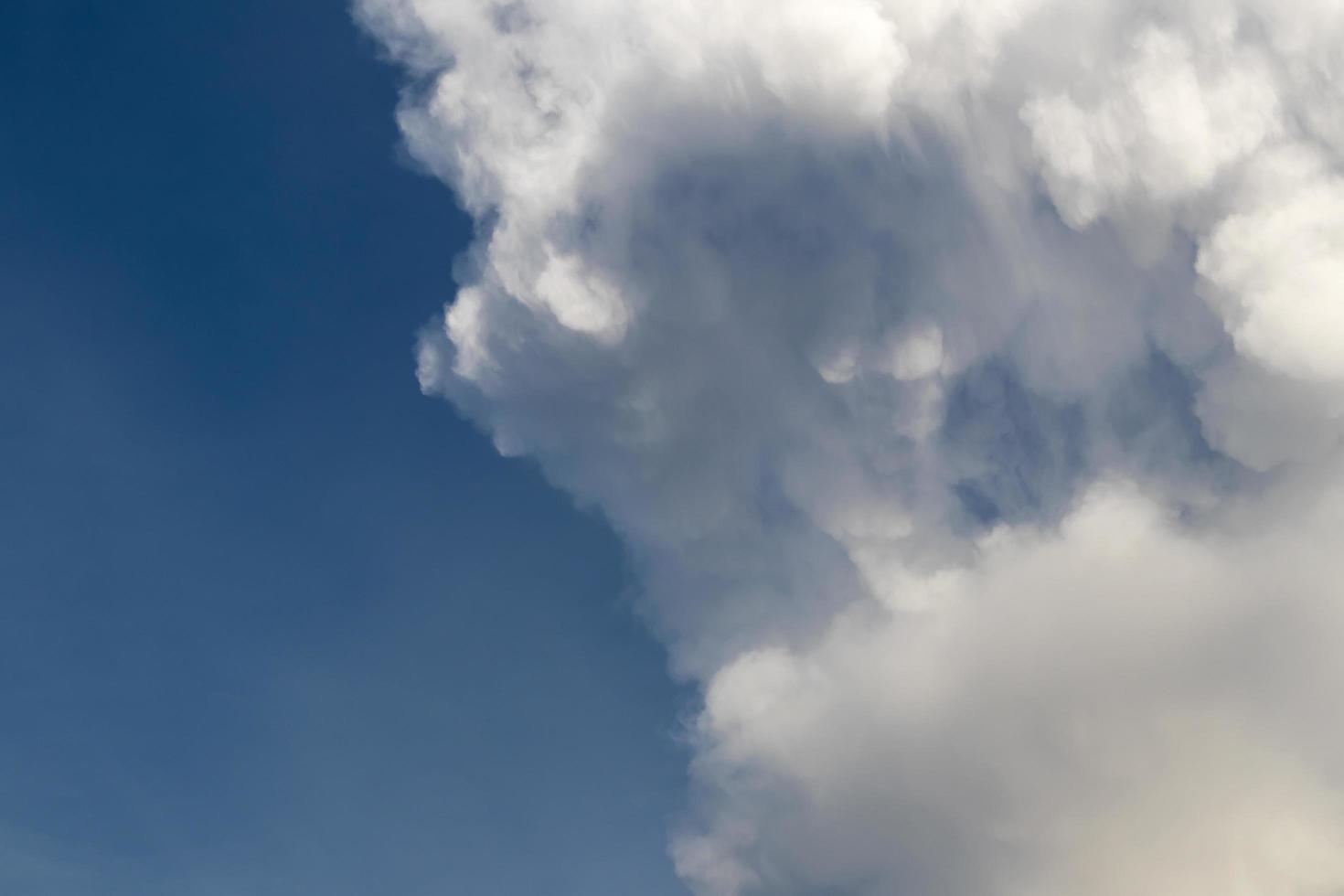 Abstract white clouds with blue sky photo