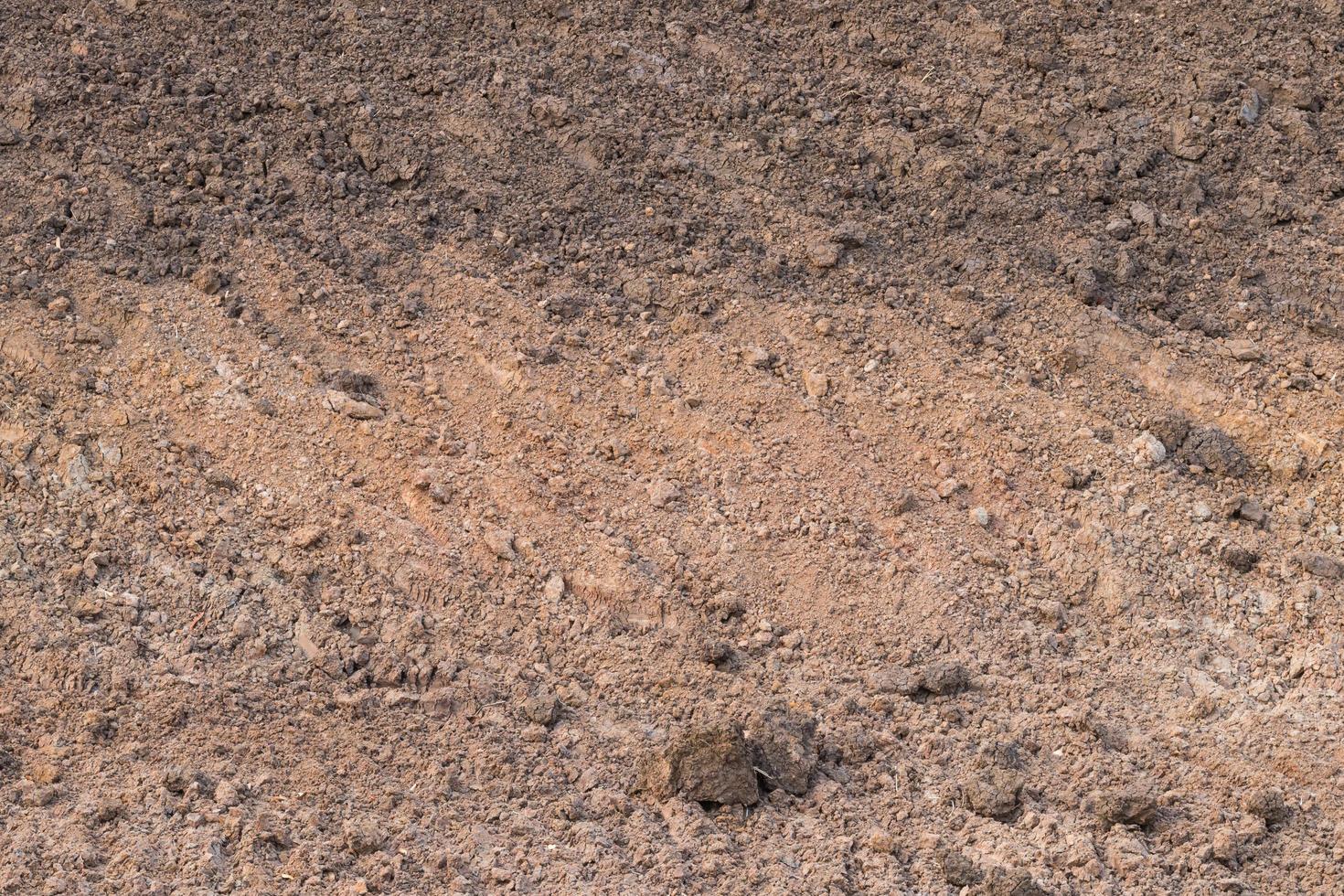 Soil background dug dry. photo
