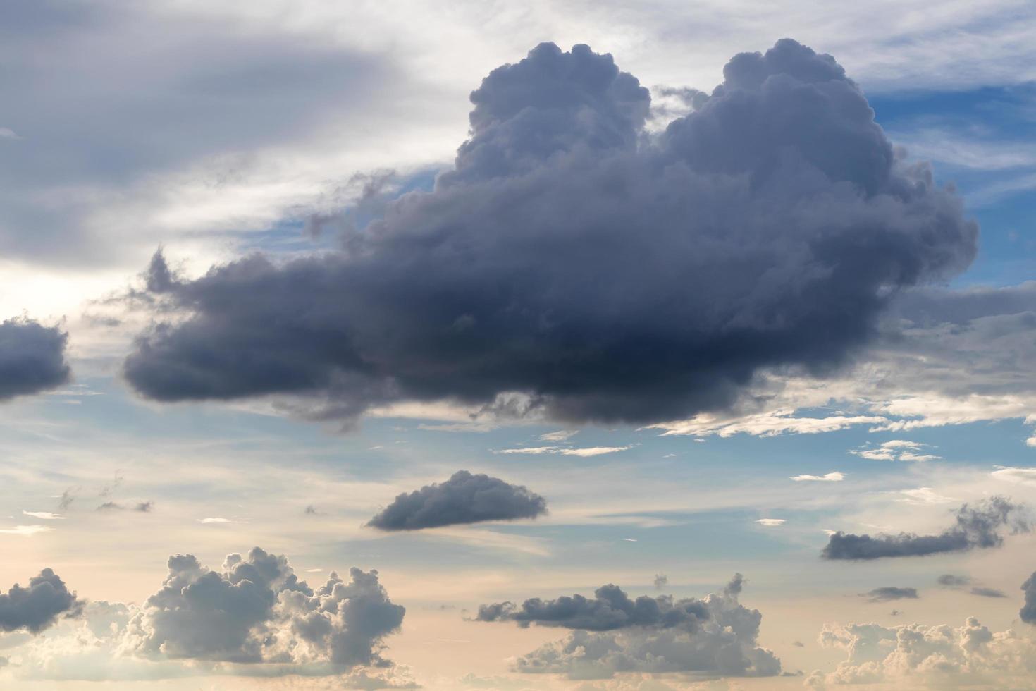 Cloudy skies during the day. photo