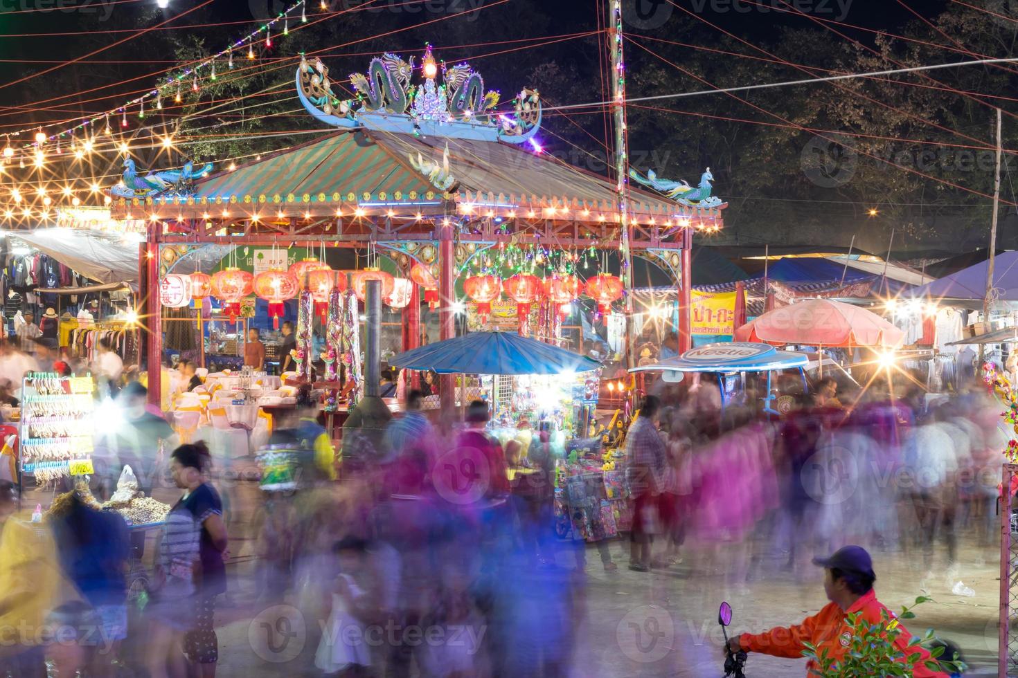 Blur motion with the shrine lighting. photo