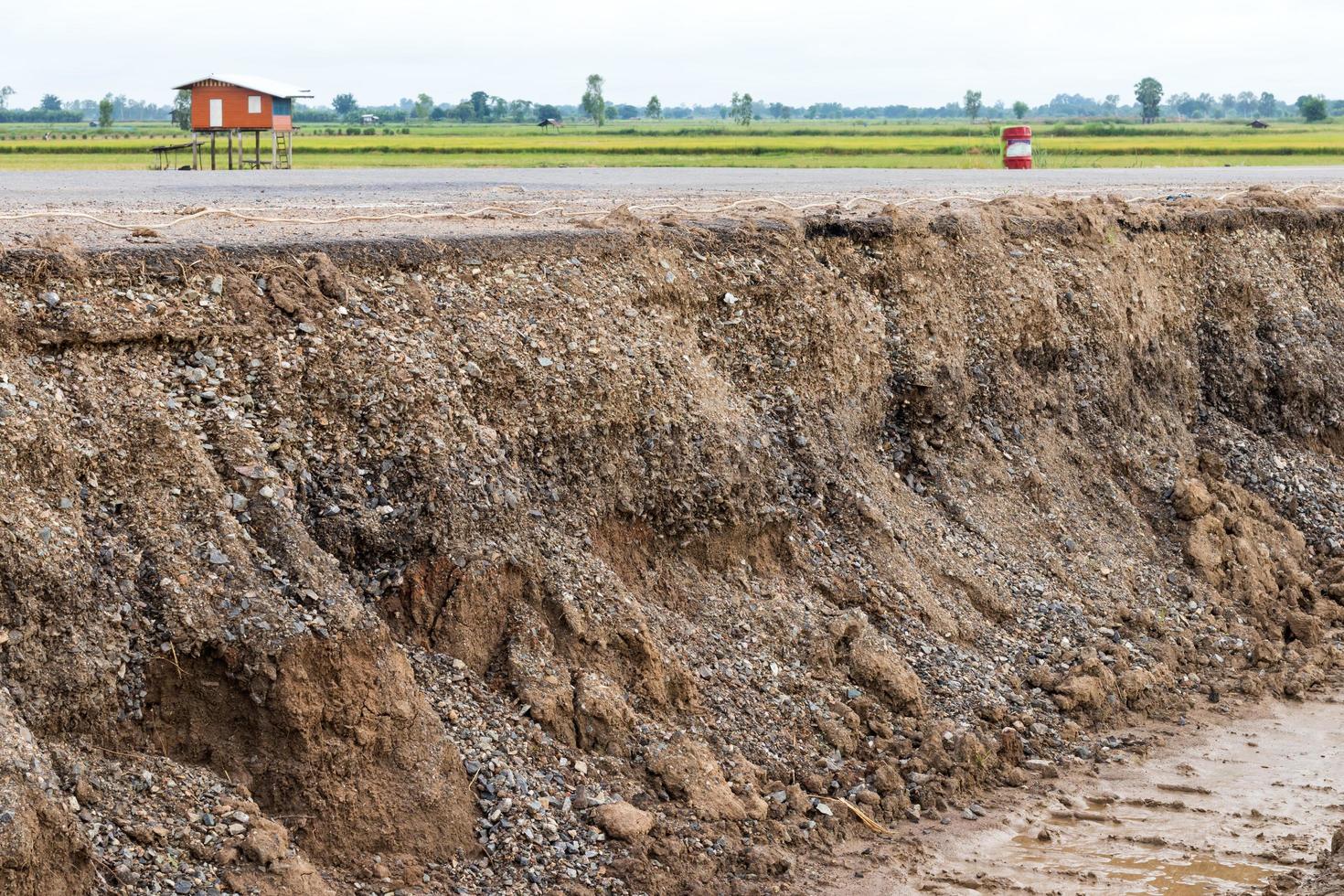 Underground roads were eroded. photo