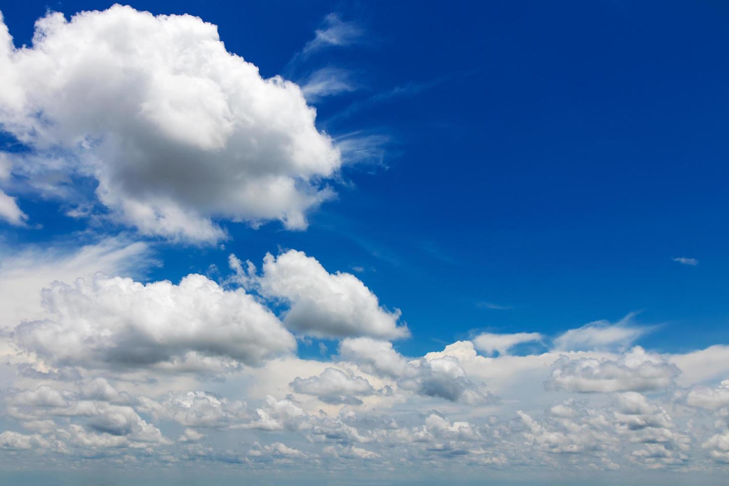 Blue sky with white clouds. photo