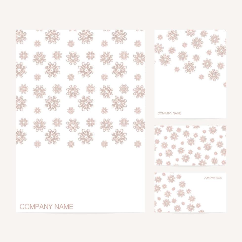 Set of business card and invitation card templates vector