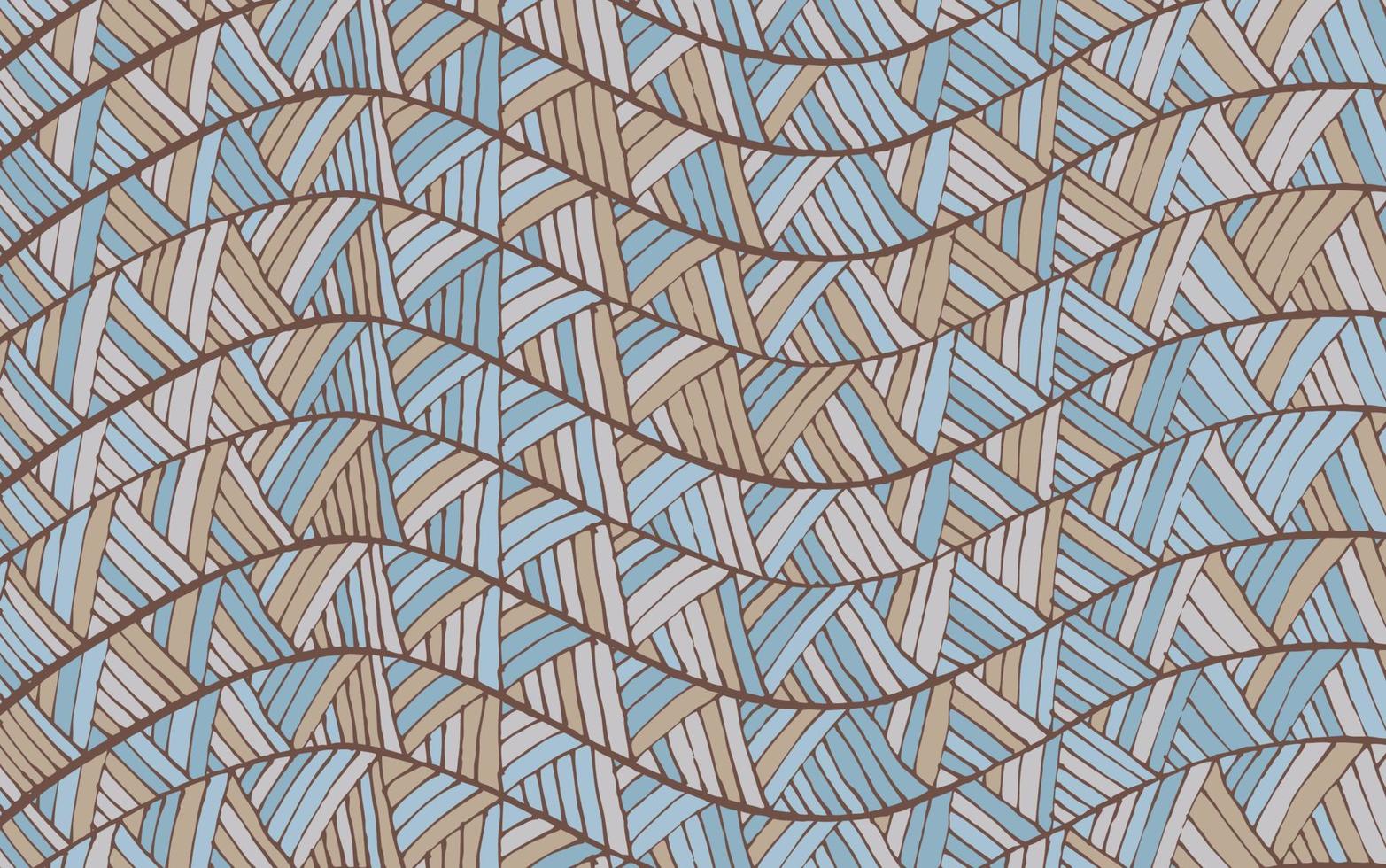 Vintage Wave Hand-drawn Pattern vector