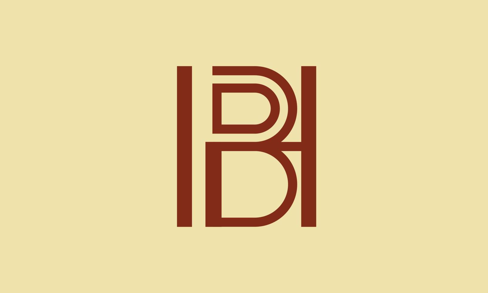Alphabet letters Initials Monogram logo BH, HB, B and H 7520884 Vector Art at Vecteezy