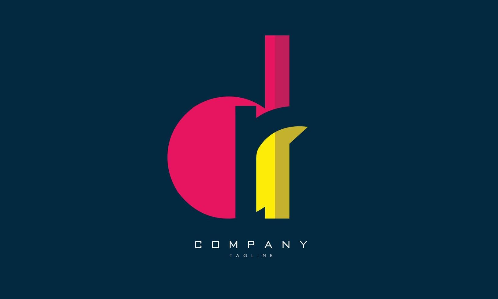 Alphabet letters Initials Monogram logo DR, RD, D and R 7522404 Vector