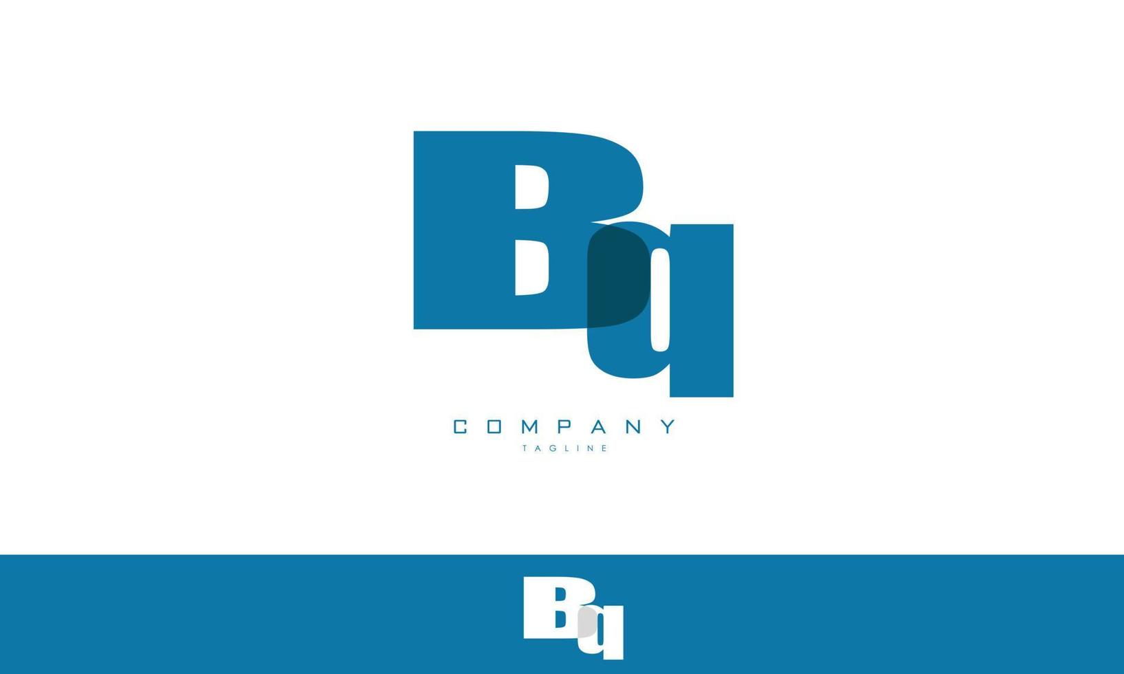 Alphabet letters Initials Monogram logo BQ, QB, B and Q 7522413 Vector