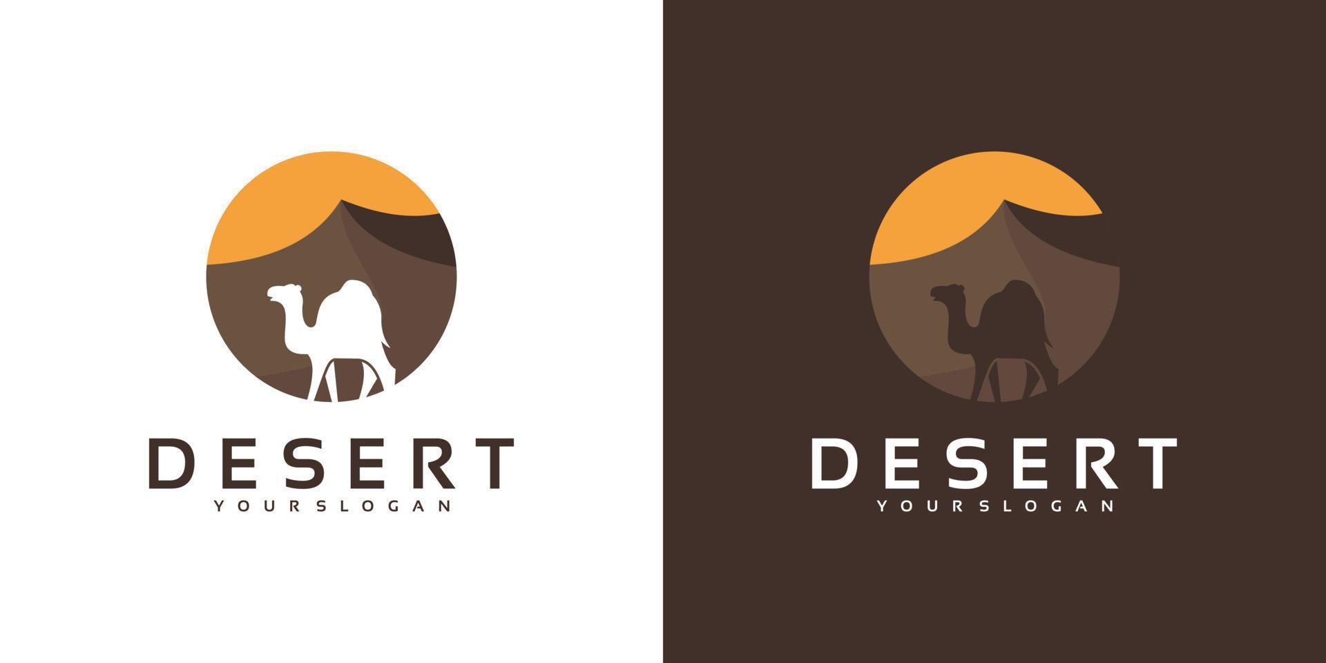 logotipo de camello del desierto, logotipo de referencia. vector