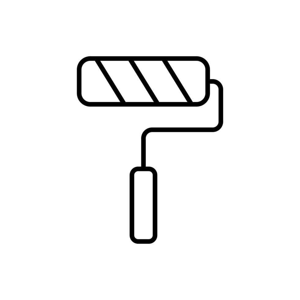 paint roller. building equipment icon vector