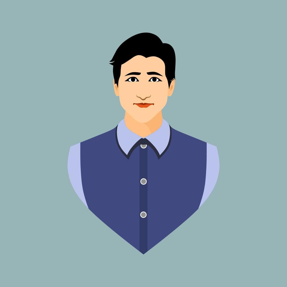 icono de hombre de negocios para su perfil web vector