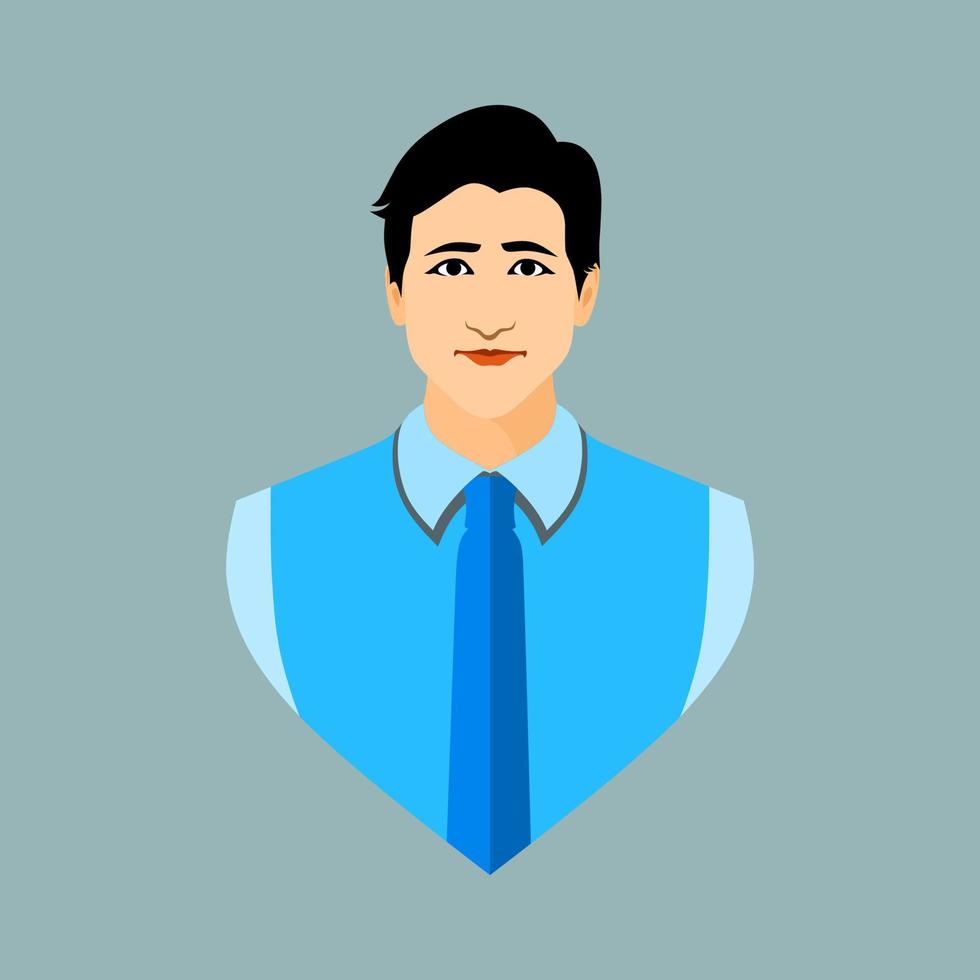 icono de hombre de negocios para su perfil web vector