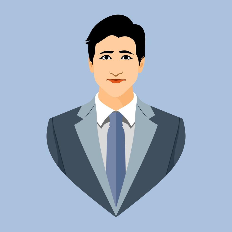 icono de hombre de negocios para su perfil web vector